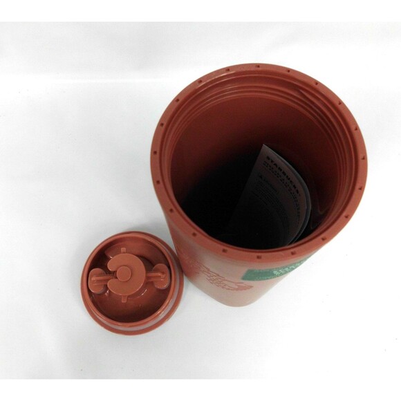 Starbucks Recycled Stainless Steel Terracotta Triangle Tumbler 16 oz Coffee New - Picture 4 of 4